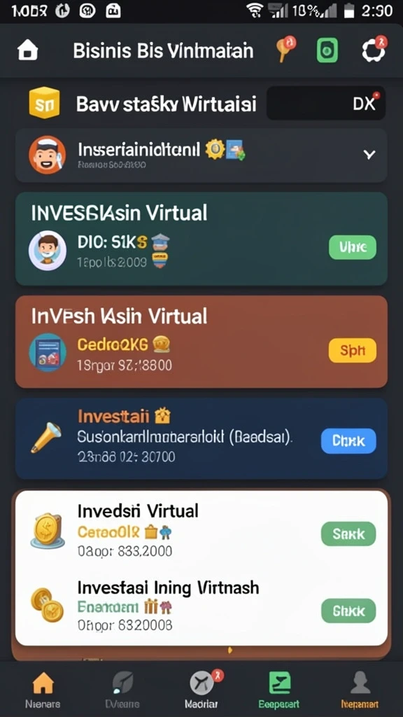 Tampilan menu utama yang intuitif dan menarik.
