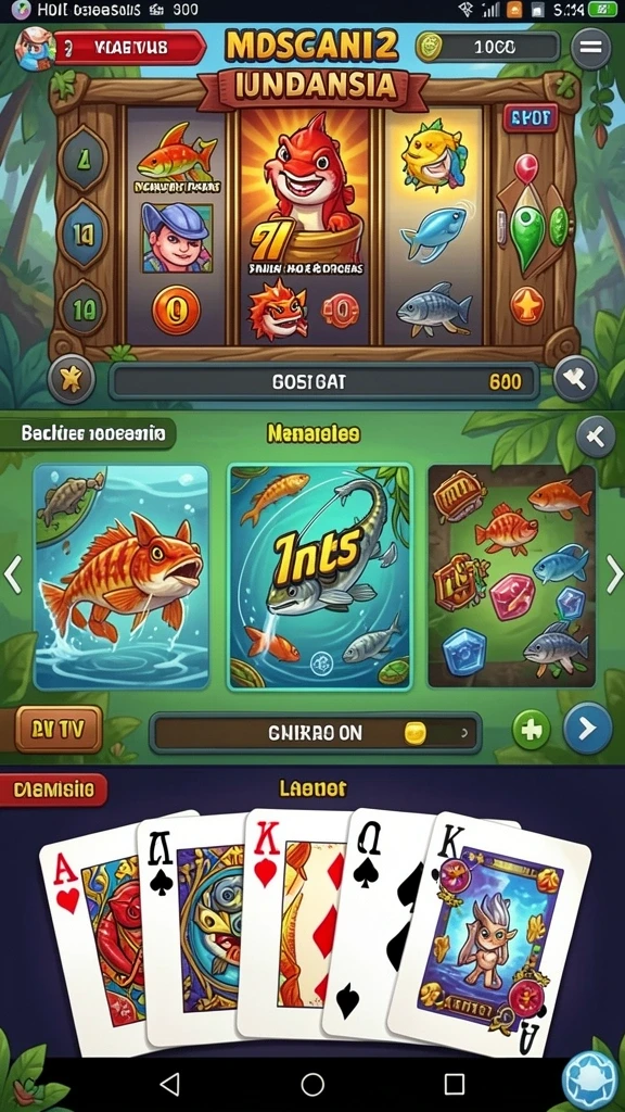 Tangkapan layar menu level yang menantang.