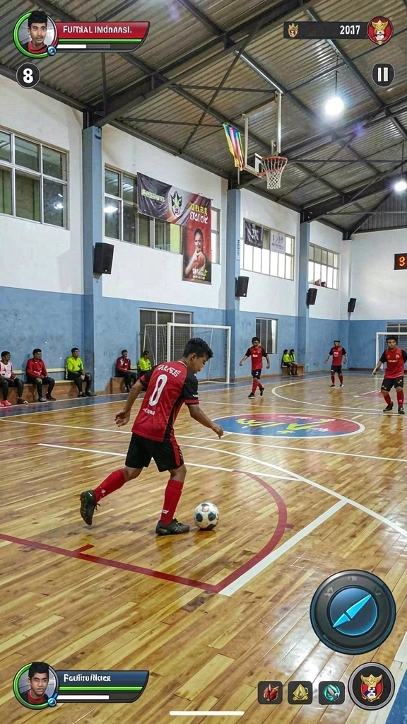 Tampilan karakter yang penuh warna dan menarik.