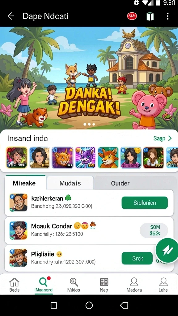 Mode multiplayer yang memungkinkan kompetisi seru.