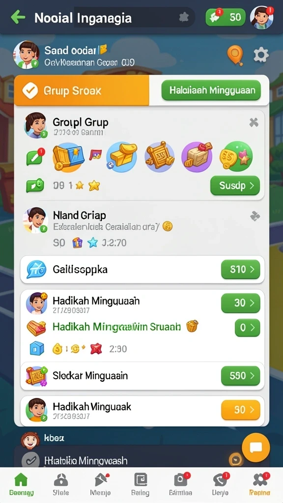 Bergabunglah dalam tantangan seru bersama pemain lain.