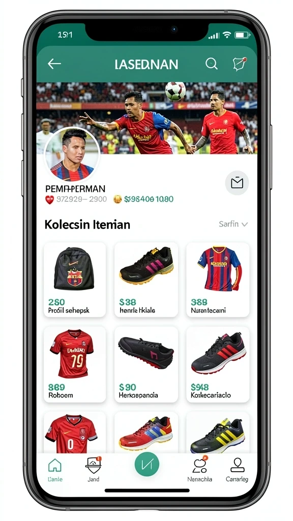 Statistik permainan yang lengkap dan informatif.