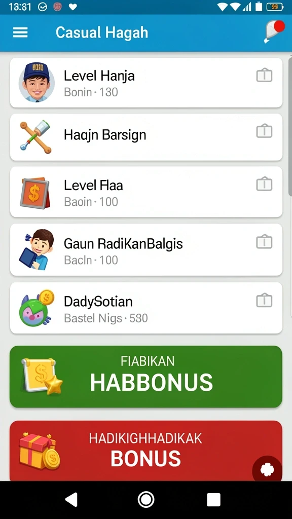 Tampilan antarmuka utama yang menarik dan mudah dinavigasi.