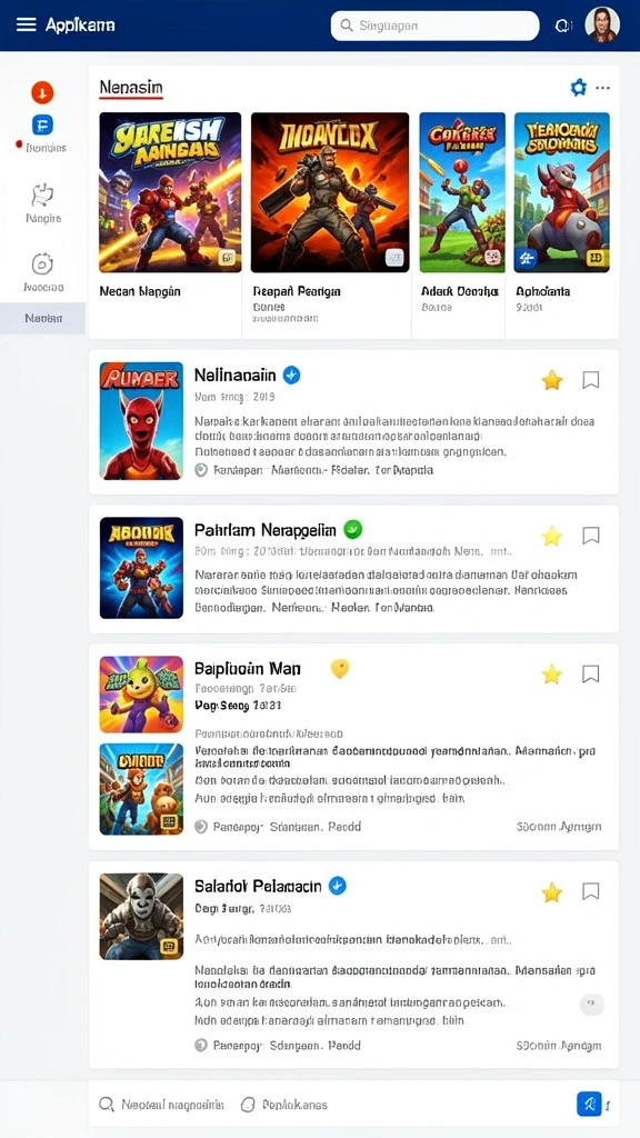 Menyediakan berbagai pilihan game yang mengasyikkan.
