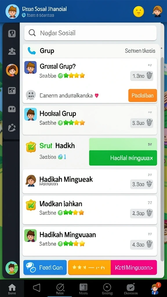 Tampilan menu utama JAWARA79 yang menarik dan intuitif.
