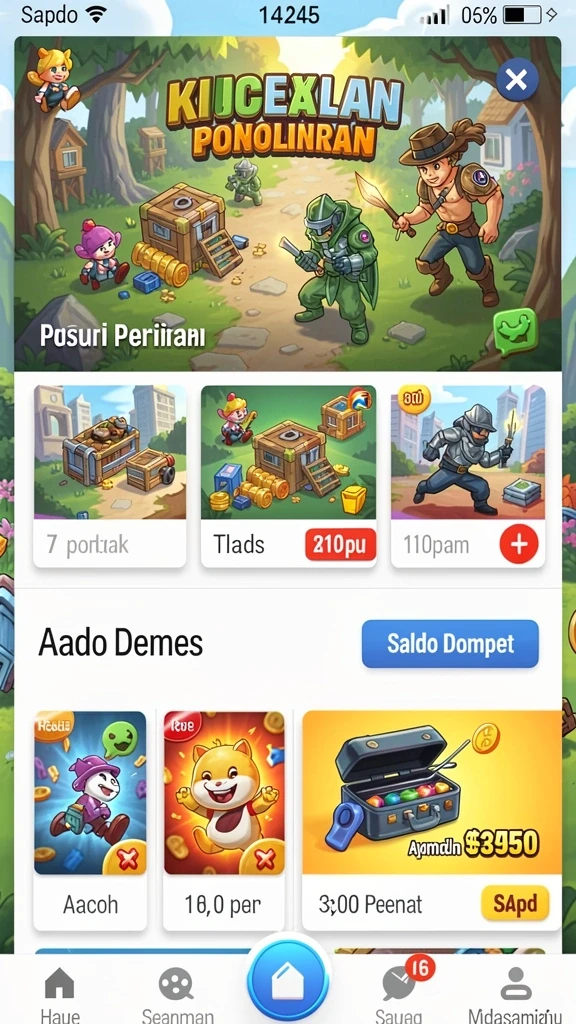 Tampilan grafis yang menakjubkan di JTBLUE.