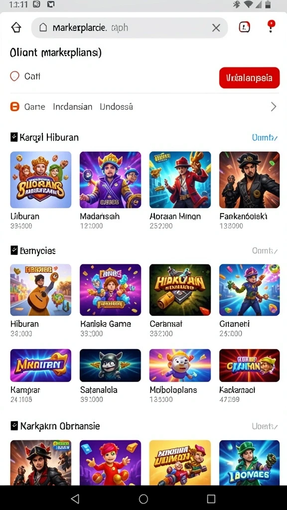 Permainan seru dengan berbagai mode yang tersedia.