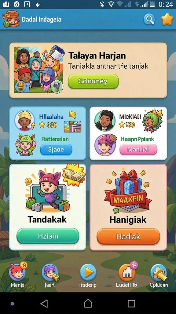 Grafis yang menawan pada setiap latar permainan.