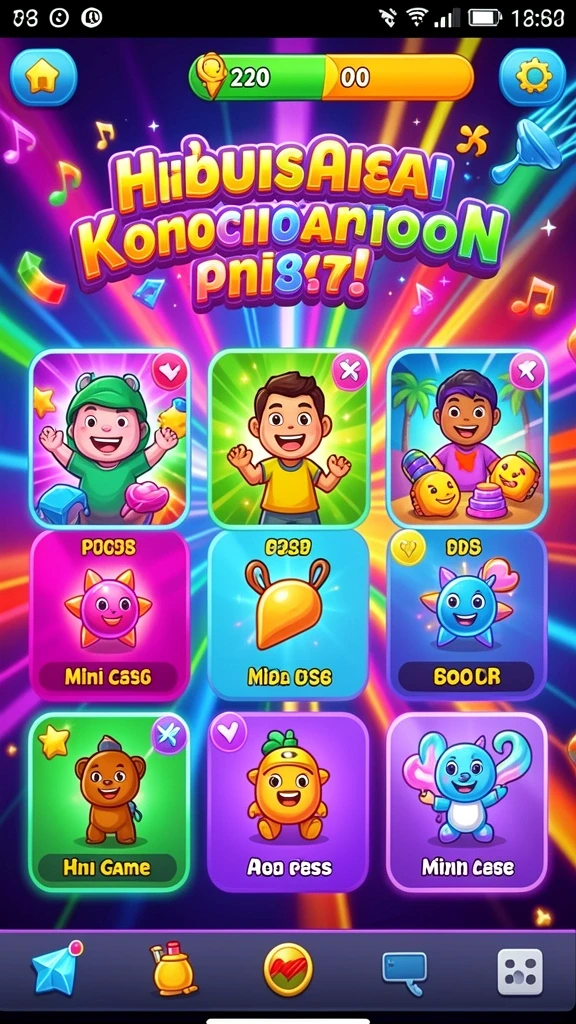 Tampilan menu utama yang menarik dan intuitif.