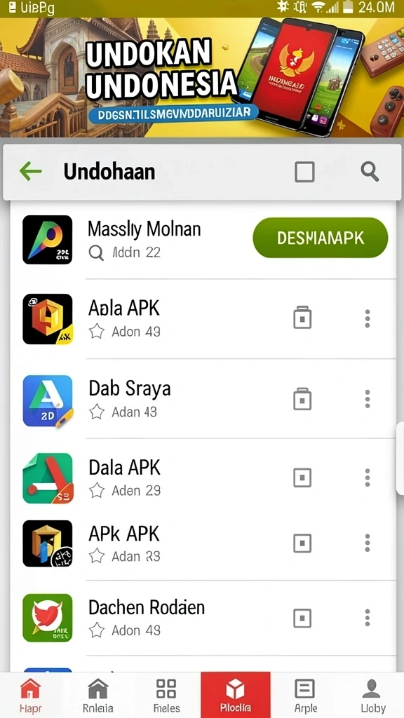 Beragam permainan menarik yang dapat dinikmati pengguna.