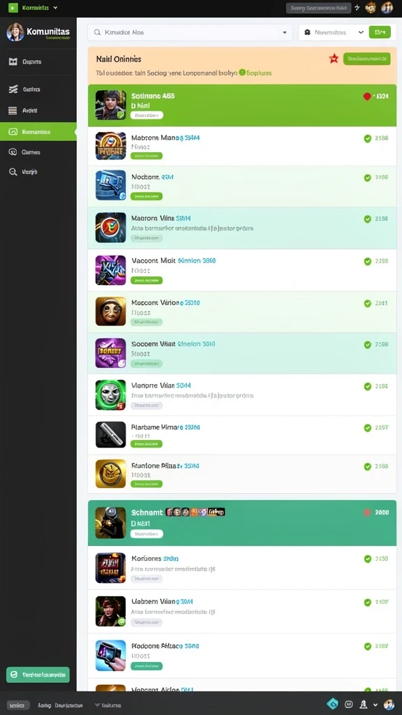 Screenshot menunjukkan fitur sosial untuk bermain bersama teman.