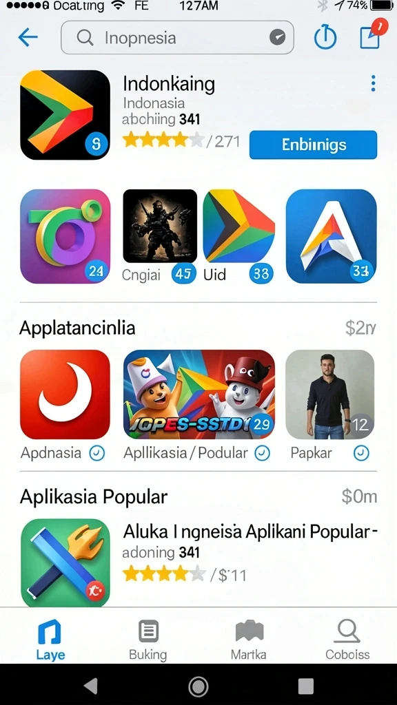 Tampilan antarmuka yang menarik dan user-friendly.