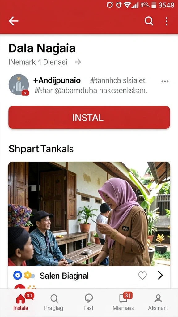 Karakter panda yang lucu dan menggemaskan.