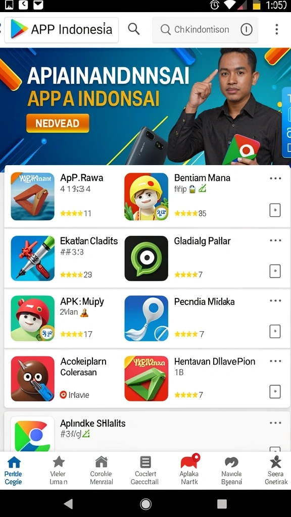 Tampilan antarmuka yang modern dan menarik.