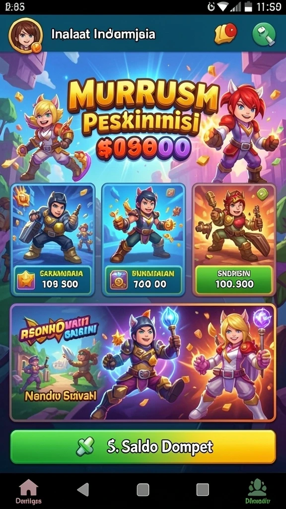 Mode permainan yang seru dan menantang.