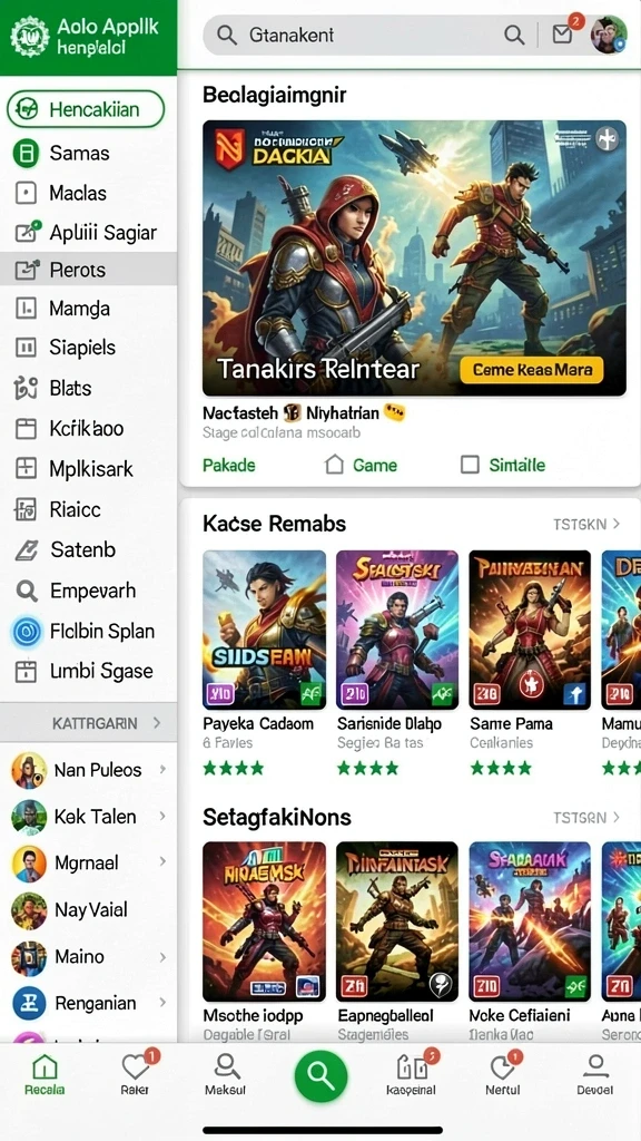 Tangkapan layar yang menunjukkan karakter utama dalam aksi.