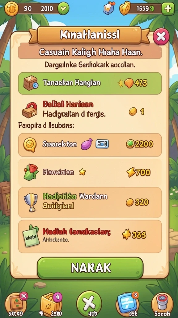 Level penuh tantangan dan rintangan yang mengasyikkan.