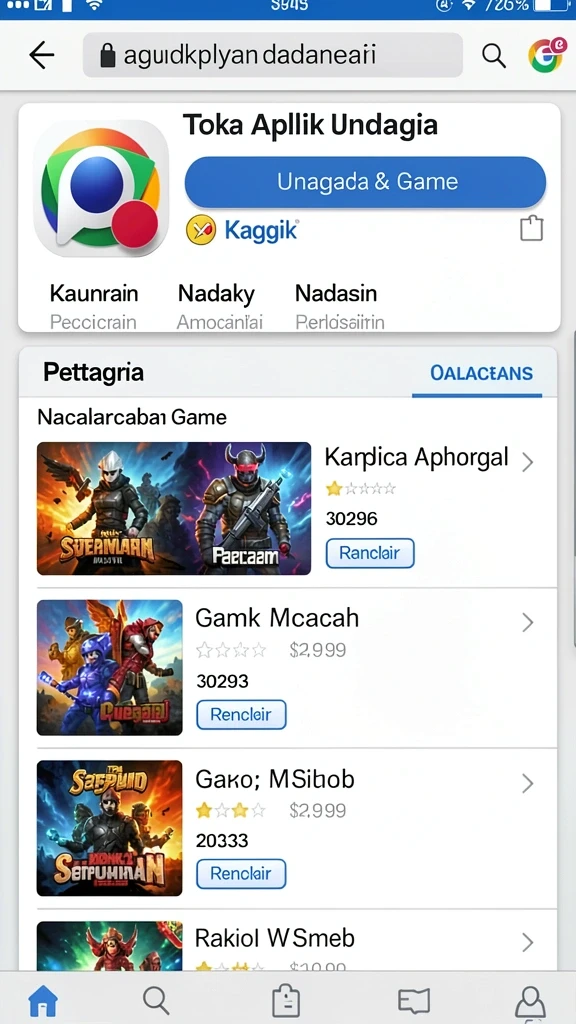 Berbagai pilihan permainan menarik dan menghibur.