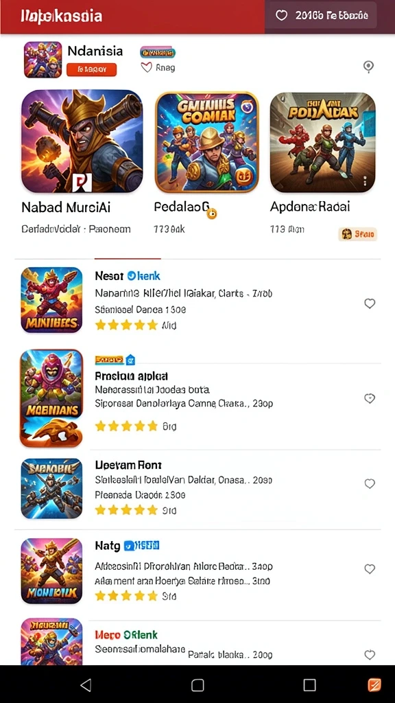 Tampilan antarmuka yang menarik dan user-friendly.