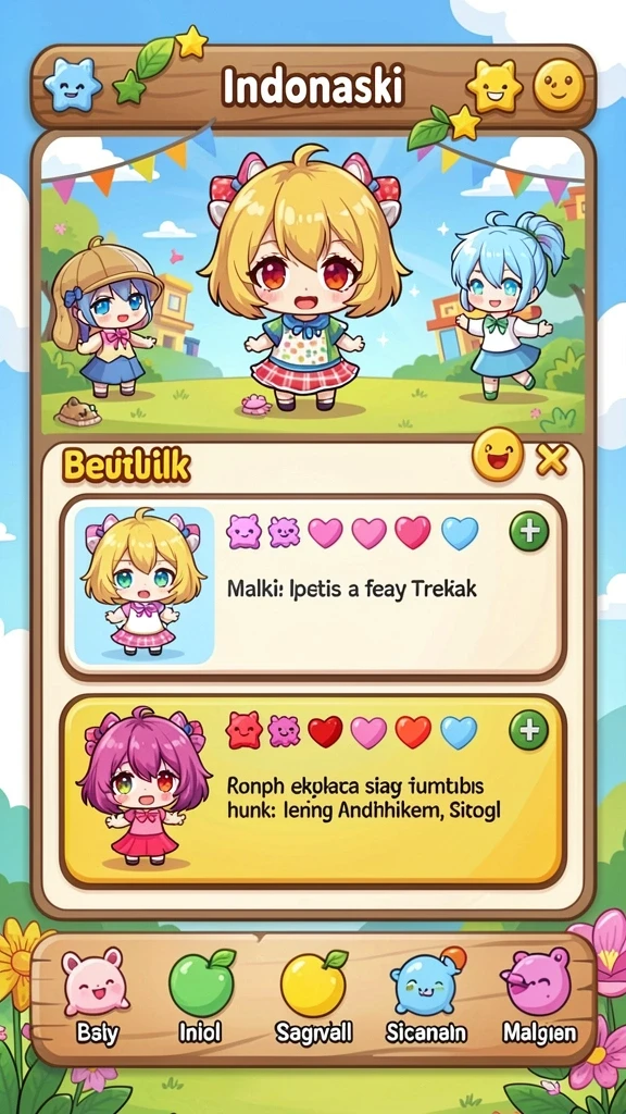 Screenshot menampilkan karakter utama dalam pertempuran.