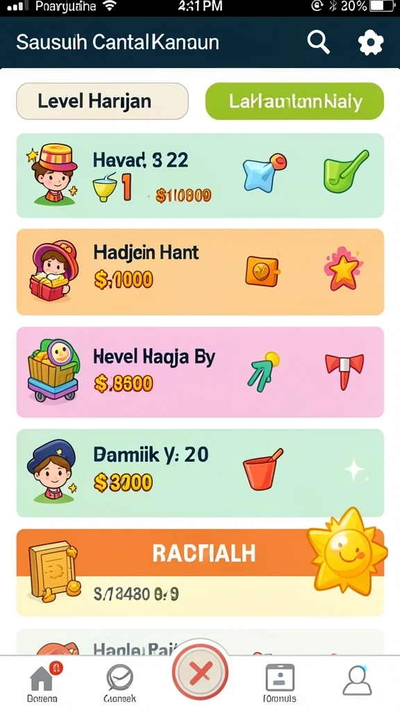 Karakter menarik dengan kemampuan unik masing-masing.