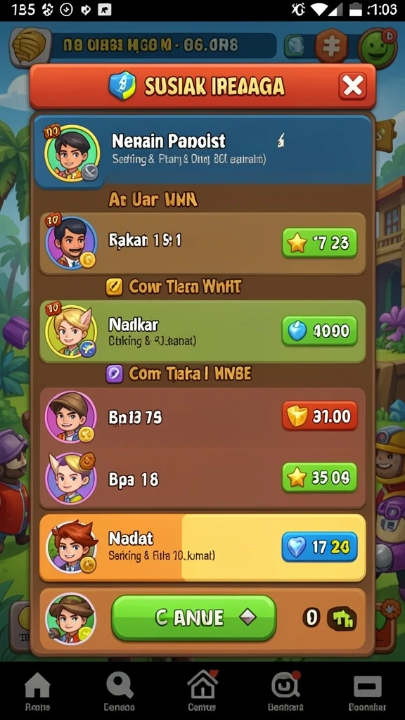 Tampilan awal yang memukau dengan grafis 4D.